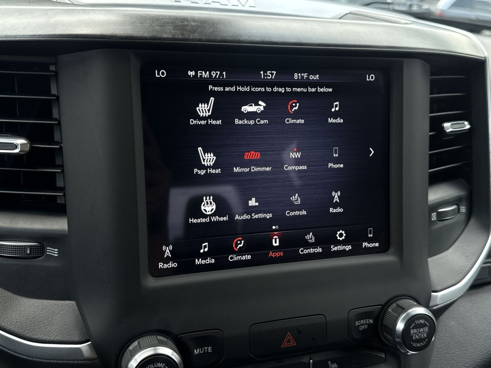 2021 RAM 1500 Big Horn Crew Cab 4x4 5'7" Box