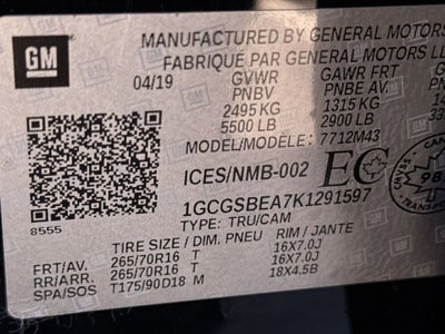 2019 Chevrolet Colorado 2WD Work Truck