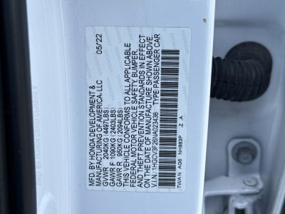 2022 Honda Accord Hybrid Sport
