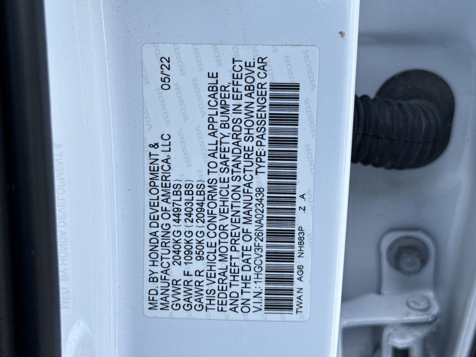 2022 Honda Accord Hybrid Sport