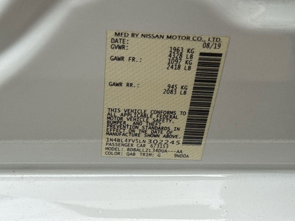 2020 Nissan Altima 2.5 Platinum