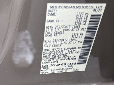 2022 Nissan Frontier PRO-4X