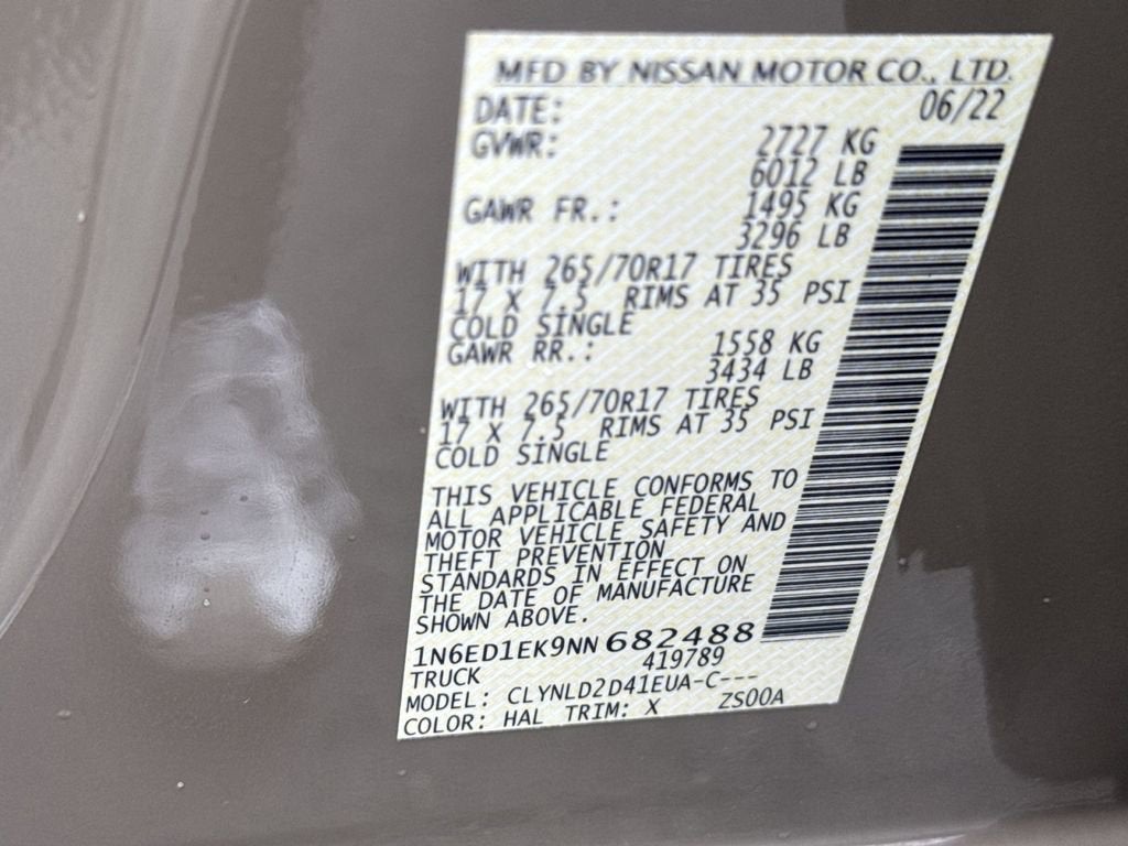 2022 Nissan Frontier PRO-4X