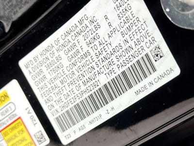 2023 Honda Civic Sedan Sport