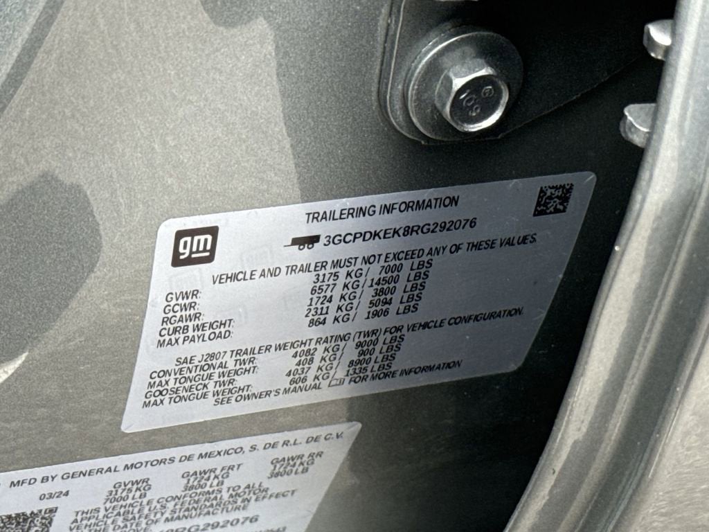2024 Chevrolet Silverado 1500 LT (2FL)
