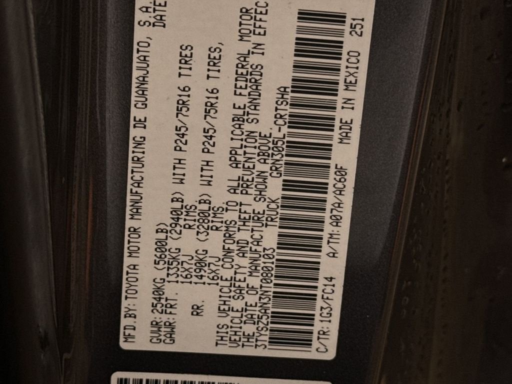 2022 Toyota Tacoma 4WD SR5