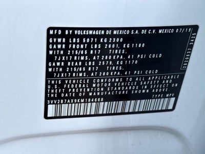 2019 Volkswagen Tiguan SE