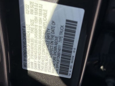 2022 Honda Ridgeline RTL-E