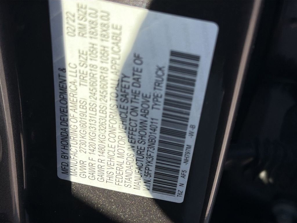 2022 Honda Ridgeline RTL-E