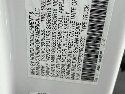 2023 Honda Ridgeline Black Edition