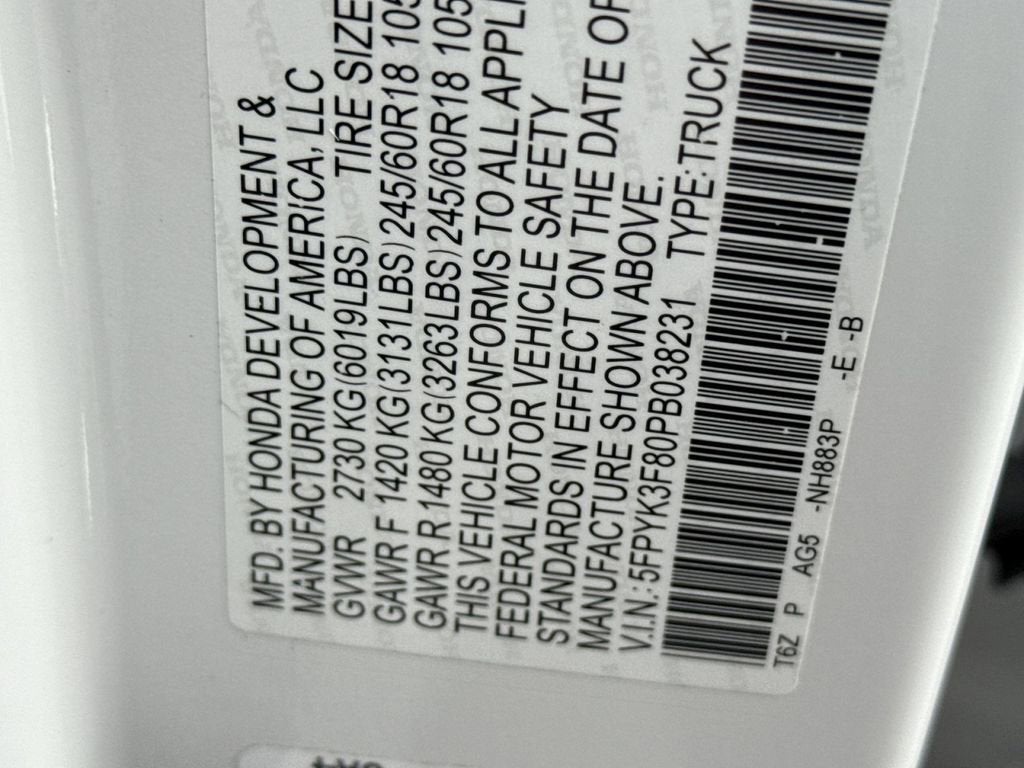 2023 Honda Ridgeline Black Edition