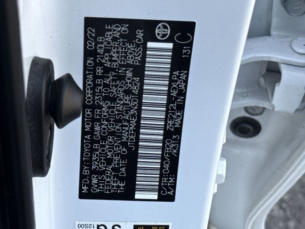 2022 Toyota Corolla LE