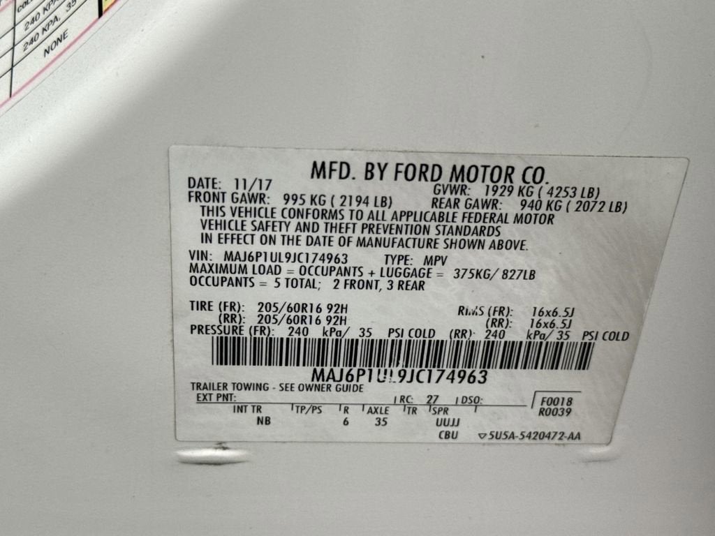 2018 Ford EcoSport SE