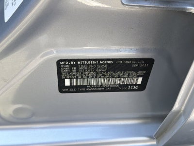 2023 Mitsubishi Mirage G4 ES