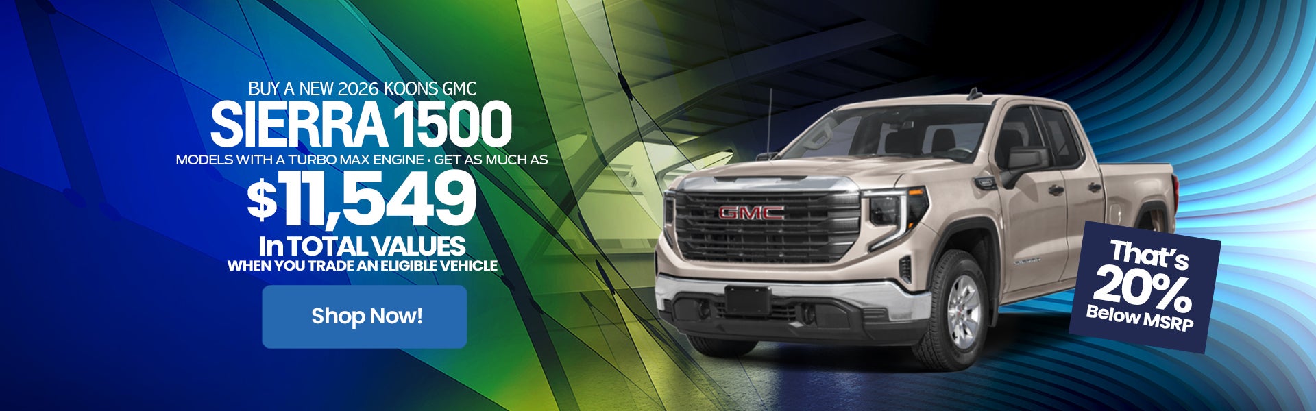 Buy a new 2026 Koons GMC Sierra 1500