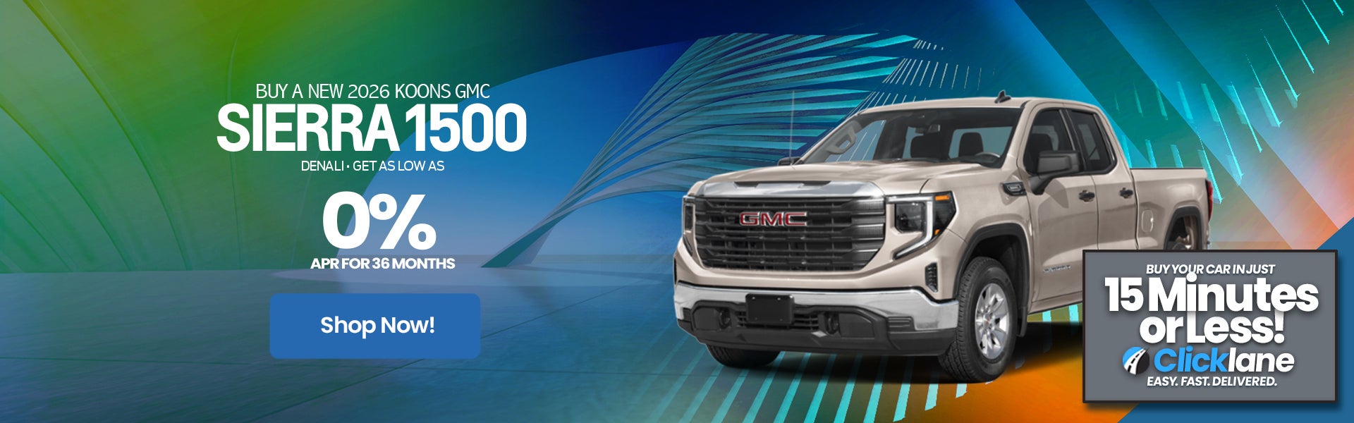 2026 GMC Sierra 1500 APR Offer