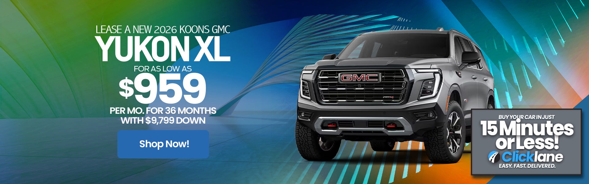 2026 GMC Yukon Lease Offer