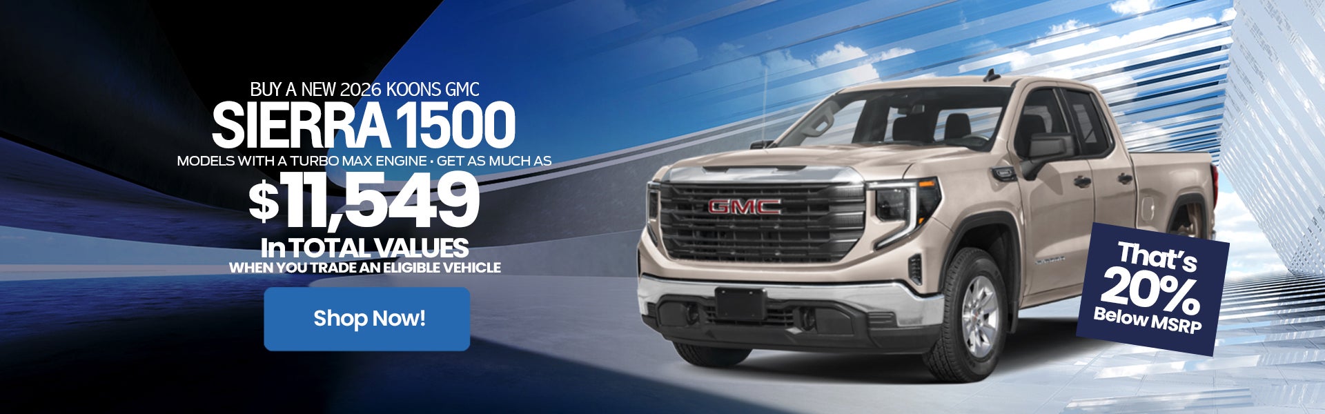 2026 GMC Sierra 1500 Rebate Offer