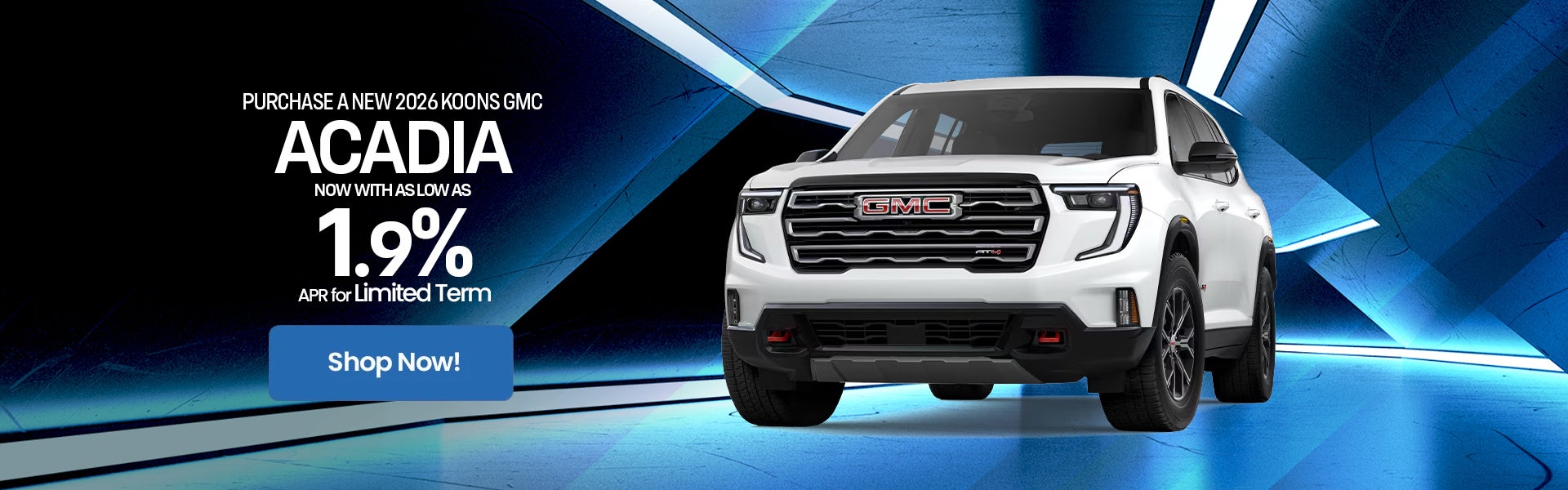 2026 GMC Acadia APR Offer